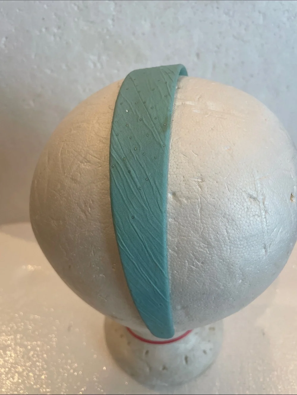 Vintage Y2K turquoise Aqua Blue sparkly Headband one size fits most